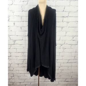 Free People Hoodie Womens M Oversized High-low Terry Cloth Beach Pool Camping